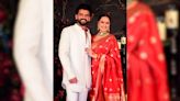 Newlyweds Sonakshi Sinha And Zaheer Iqbal Pose For The Paparazzi At The Reception Party