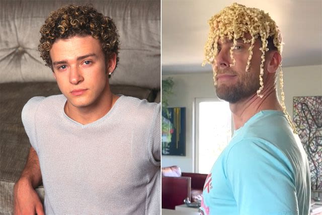 NSYNC's Lance Bass trolls Justin Timberlake for 'It's gonna be May' meme — ramen hair included