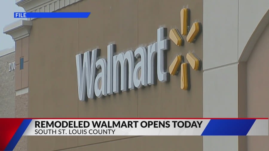 Remodeled Walmart opens today in south St. Louis County