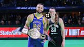 NBA All-Star Weekend: Stephen Curry wins unprecedented 3-point contest against Sabrina Ionescu