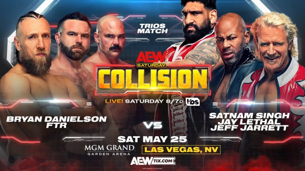 AEW Collision Results (5/25/24): Bryan Danielson And FTR Take On Jeff Jarrett, Jay Lethal, & Satnam Singh