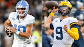 J.J. McCarthy dominates while Drake Maye falls behind in Vikings NFL mock draft roundup | Sporting News