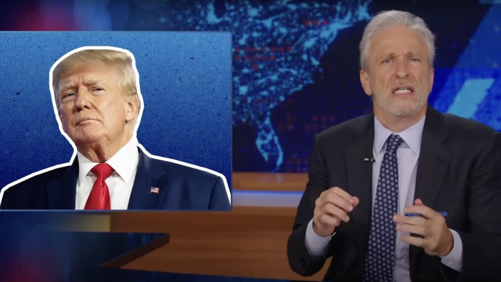 'The Daily Show': Jon Stewart Compares Trump Tactic to Elton John Song