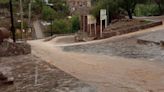 Cerro de San Pedro aislado por lluvias y granizo al menos por un par de horas