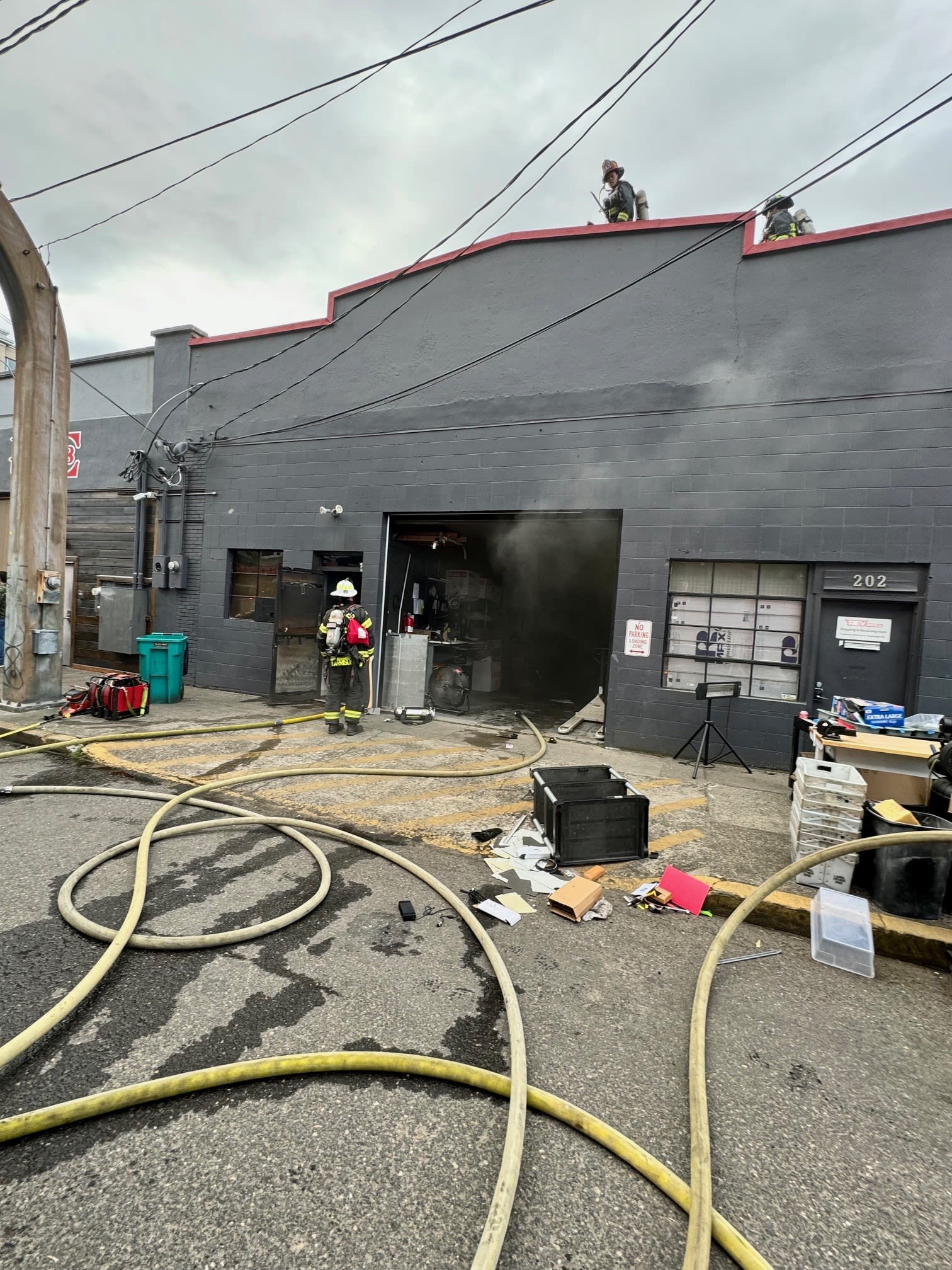 Two-alarm fire damages Smokin’ Oak building in downtown Vancouver