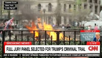 Man Self-Immolates at Trump Courthouse After Flinging Fliers in Air