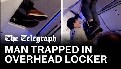 Watch: Man thrown into plane roof after severe flight turbulence