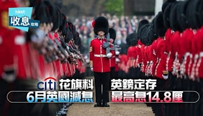 英鎊定存｜英鎊定存最高息14.8厘 花旗料6月英國開始減息