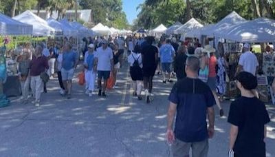 Crowds filled Calhoun Street the day before Mother's day for Bluffton's 2024 Mayfest