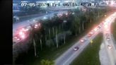 Accidente en la I-95 genera fuerte congestión en un tramo de Miami-Dade
