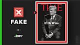 No, the Time cover where Donald Trump appears to have devil horns is not real