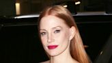 Jessica Chastain Wows Fans In A Strapless Blue Gown At The MoMA Film Benefit