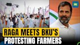 Leader of Opposition Rahul Gandhi Stopped His Convoy To Meet Farmers of BKU Protesting in Lucknow
