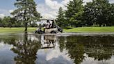 Flooded golf course