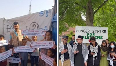 Rain of terror: Palestine protesters in NJ demand protection from weather