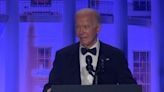 Biden jokes, warns against Trump at White House correspondents’ dinner shadowed by war in Gaza