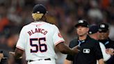 Astros pitcher Ronel Blanco ejected after foreign substance check early in win over A's