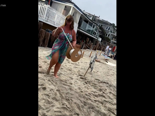 Laguna Beach woman lashes out at beachgoers in viral ‘Karen’ video