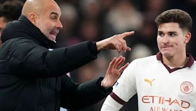 Julián Álvarez reveló qué les dijo Pep Guardiola tras la eliminación del Manchester City en la Champions