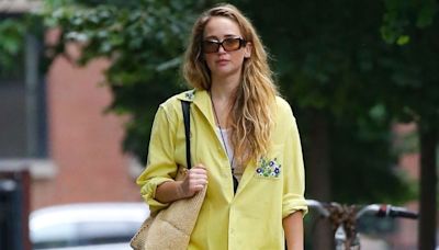 Only Jennifer Lawrence Can Make the Jelly Sandals Trend Look Boho Chic