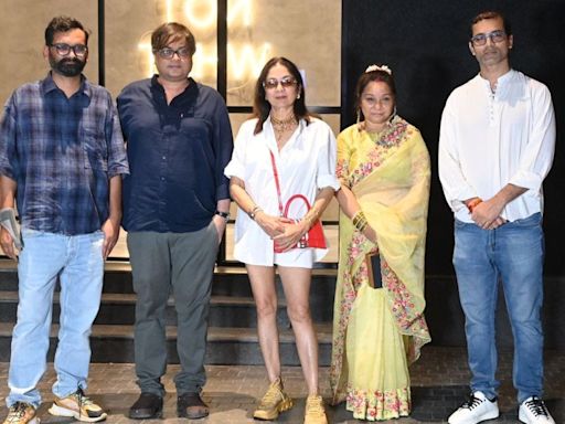 TVF's Arunabh Kumar, Neena Gupta, Bhuvan Bam, and Zakir Khan at 'Panchayat Season 3' Premiere Held in Mumbai