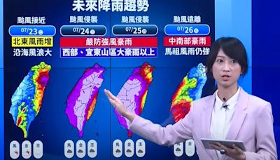 凱米颱風長大長胖「全台進入陸上警戒」！ 明後天風雨最劇烈-台視新聞網