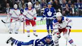 Rangers snap Maple Leafs' 9-game point streak with 5-2 win