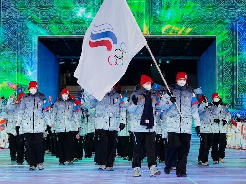 Many supposedly 'neutral' Russian Olympic athletes have cheered on the invasion of Ukraine, rights group says