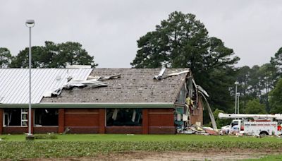 Debby spreads torrential rain and tornado threat north as it rapidly accelerates toward the Northeast