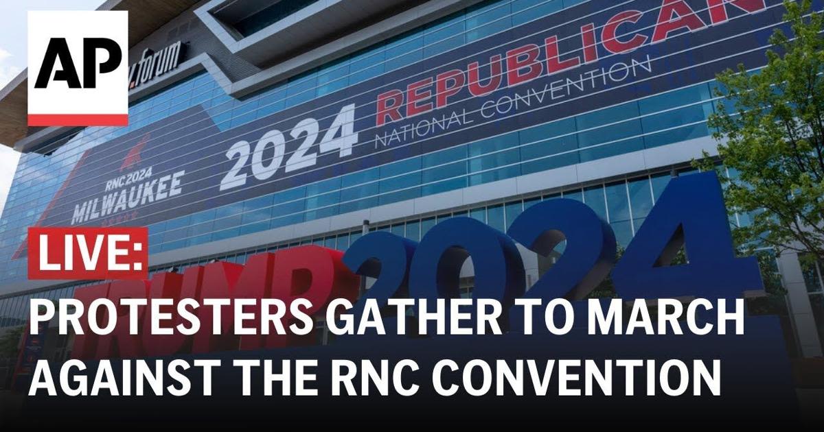 RNC LIVE: Protesters gather to march against the Republican National Convention in Milwaukee