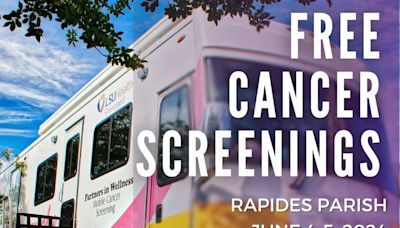 Rapides residents can sign up for free cancer screenings through May 30