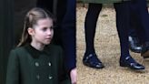 Princess Charlotte Slips on Glossy Mary Janes for Christmas Day Service