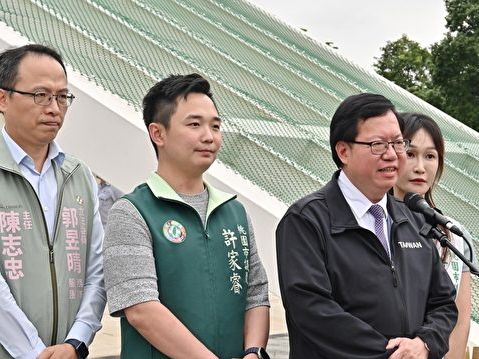 鄭文燦視察大樹林滯洪池 為了政治和諧撤告