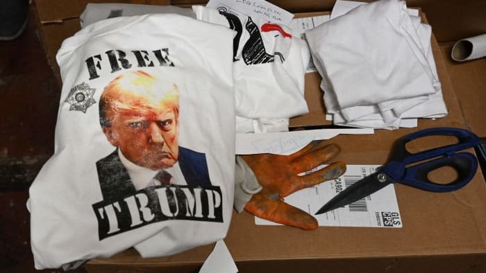 Trump Merch Sellers Prep for Verdict With ‘Free Trump’ Shirts