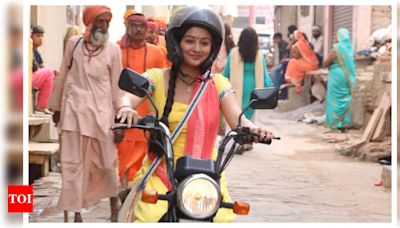 Shruti Bhist learns to drive a moped in ‘Mishri’; says 'I've always been scared of riding bikes, so I was really nervous' - Times of India