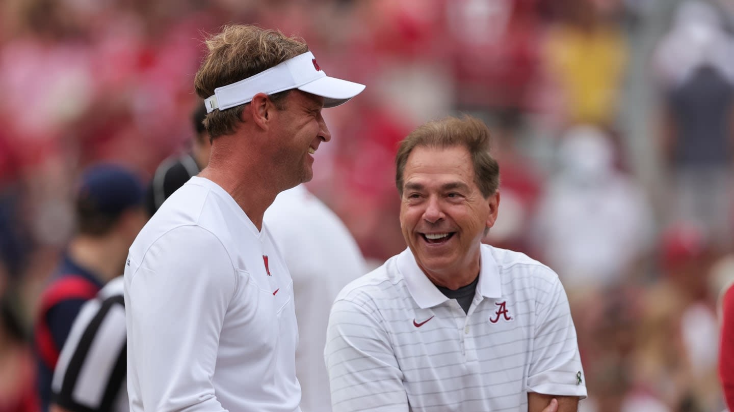 Nick Saban Gives Ole Miss, Lane Kiffin Advice Prior to 2024 Season