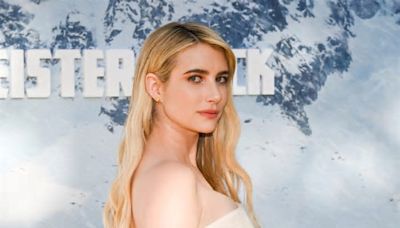Emma Roberts Goes Strapless in Draped Linen Dress at Montblanc's 100 Years of Meiserstuck Celebration