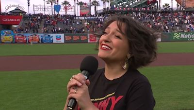 Video: FUNNY GIRL's Katerina McCrimmon Performs National Anthem for the San Francisco Giants