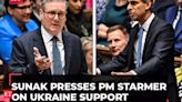 UK Parliament: Rishi Sunak presses PM Starmer on Ukraine support in low-key first PMQs