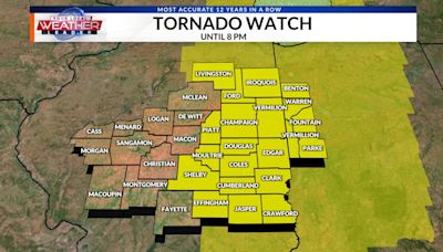 UPDATE: Tornado watches issued across Central IL