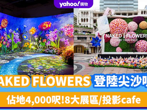 香港好去處｜NAKED FLOWERS花花世界登陸尖沙咀！佔地4,000呎 8大展區/投影cafe 附門票優惠連結