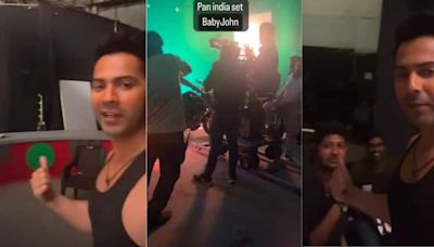 New Dad Varun Dhawan Shares BTS From Baby John Set; All Four Units In Action