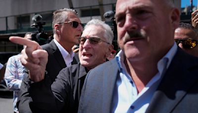 'You are gangsters': Robert De Niro clashes with pro-Trump protesters