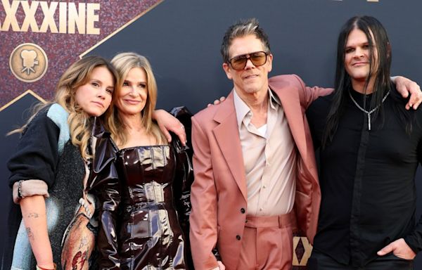 Kevin Bacon and Kyra Sedgwick’s Kids Sosie and Travis Bring Goth-inspired Looks to ‘MaXXXine’ Red Carpet Premiere