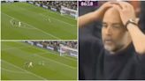 Pep Guardiola's reaction to late Son Heung-min chance in Tottenham 0-2 Man City goes viral