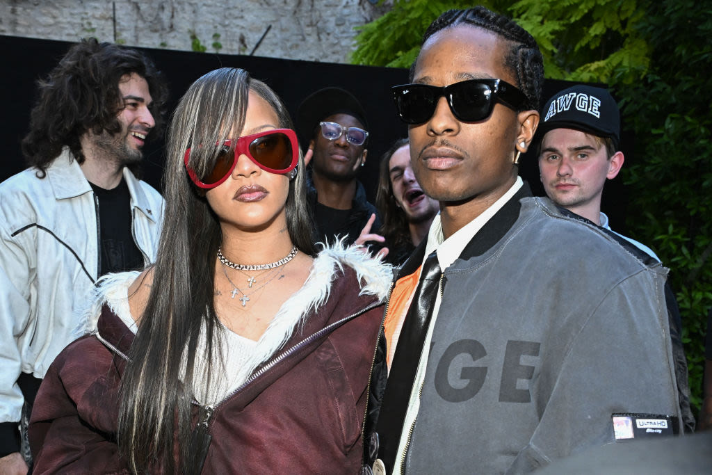 Phresh Off The Runway: Rihanna Sweetly Supports A$AP Rocky's Paris Fashion Week Debut