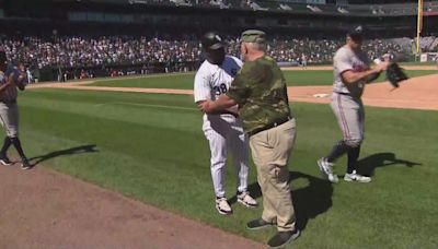 White Sox and family honor two-time Purple Heart recipient