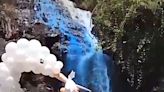 Family Investigated After Turning Waterfall Blue In Gender Reveal Stunt