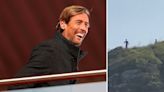 Peter Crouch jokes he was on 'family holiday' in Brazil after '10ft-tall alien' video goes viral