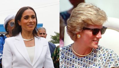 Meghan Markle Embraced Princess Diana’s Cross Necklace and More Key Jewelry Pieces to Honor Her Memory in Nigeria...